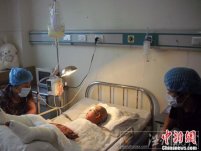 石家莊市靈壽縣杜金輝“割皮救女”感動河北被稱作