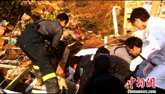 安徽宣城廣德縣山體滑坡