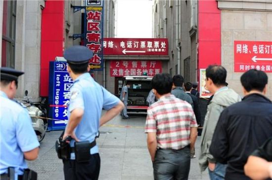 寧波割喉殺人案現場