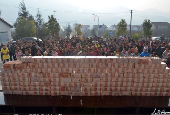 土豪村分紅1300萬