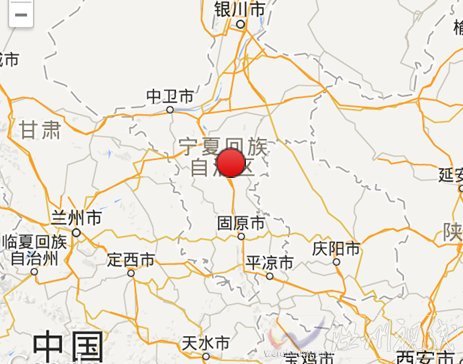 吳忠市同心縣地震