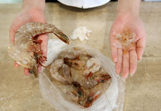 瑞安出現注膠蝦