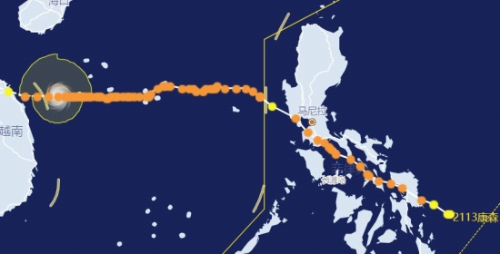 今年第13號臺風康森將登陸越南